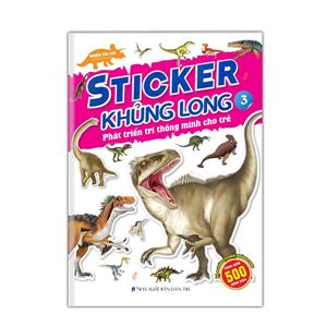 Sticker khủng long: Phát triển trí thông minh cho trẻ 3 (8 trang sticker dán hình)