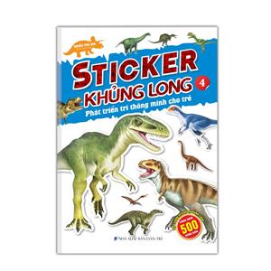 Sticker khủng long: Phát triển trí thông minh cho trẻ 4 (8 trang sticker dán hình)