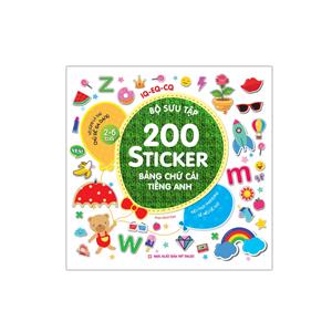 Bộ sưu tập 200 sticker - Bảng chữ cái tiếng Anh