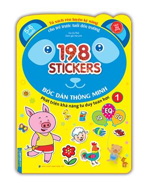 Bóc dán hình thông minh phát triển khả năng tư duy toán học IQ EQ CQ (5-6 tuổi) - 198 sticker (quyển 1)