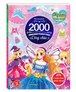 2000 hình dán trang phục công chúa - Công chúa phép thuật (sách bản quyền)