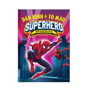 Dán hình & tô màu SUPERHERO SPIDERMAN (bìa mềm)