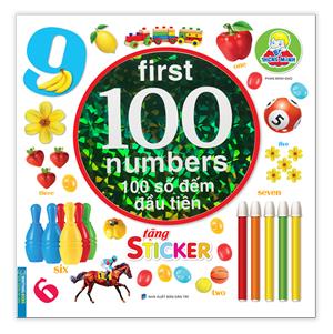 Bé thông minh  first 100 number - 100 số đếm đầu tiên (tặng sticker)