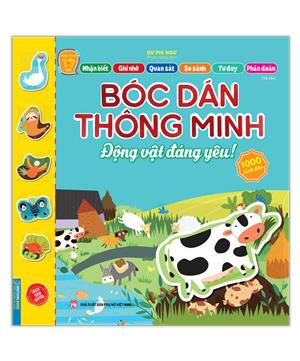 Bóc dán thông minh - Động vật đáng yêu (3-7 tuổi) - Tái bản 