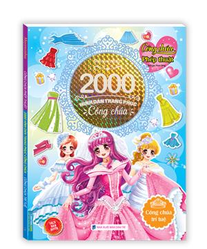 2000 hình dán trang phục công chúa -Công chúa trí tuệ (sách bản quyền)