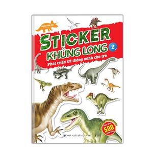 Sticker khủng long: Phát triển trí thông minh cho trẻ 2 (8 trang sticker)