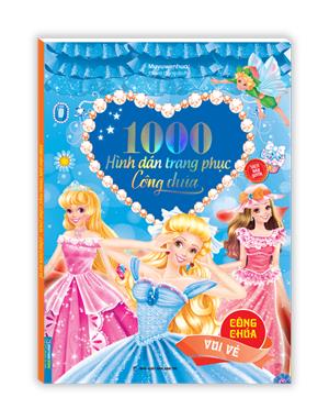 1000 hình dán trang phục công chúa - Công chúa vui vẻ