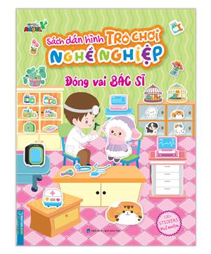 Sách dán hình trò chơi nghề nghiệp - Đóng vai bác sĩ (100+ stickers vui nhộn)