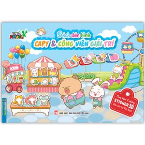 Sách dán hình - CAPY và công viên giải trí (tặng kèm 2 phòng Sticker 3D)