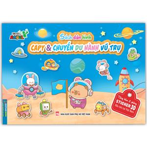 Sách dán hình - CAPY và chuyến du hành vũ trụ (tặng kèm 2 phòng Sticker 3D)