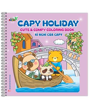 Capy Holiday - Cute & comfy cloring book (gáy lò xo)