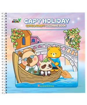 Capy Holiday - Cute & comfy cloring book (gáy lò xo)