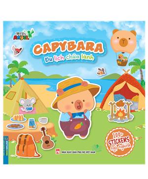 CAPYBARA du lịch chữa lành (sticker nghộ nghĩnh)(bìa nhũ)