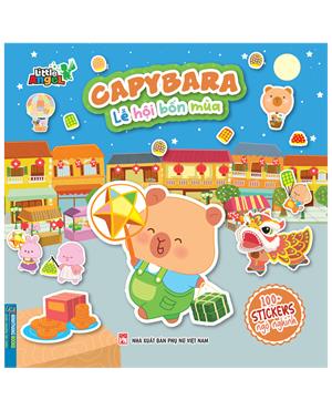 CAPYBARA lễ hội bốn mùa (sticker nghộ nghĩnh)(bìa nhũ)