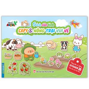 Sách dán hình - CAPY và nông trại vui vẻ (tặng kèm 2 phòng Sticker 3D)