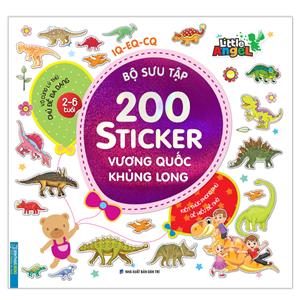 Bộ sưu tập 200 sticker - Vương quốc khủng long (2-6 tuổi) (bìa nhũ)