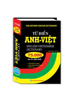 Từ điển Anh Việt 75000 mục từ và định nghĩa (bìa cứng)