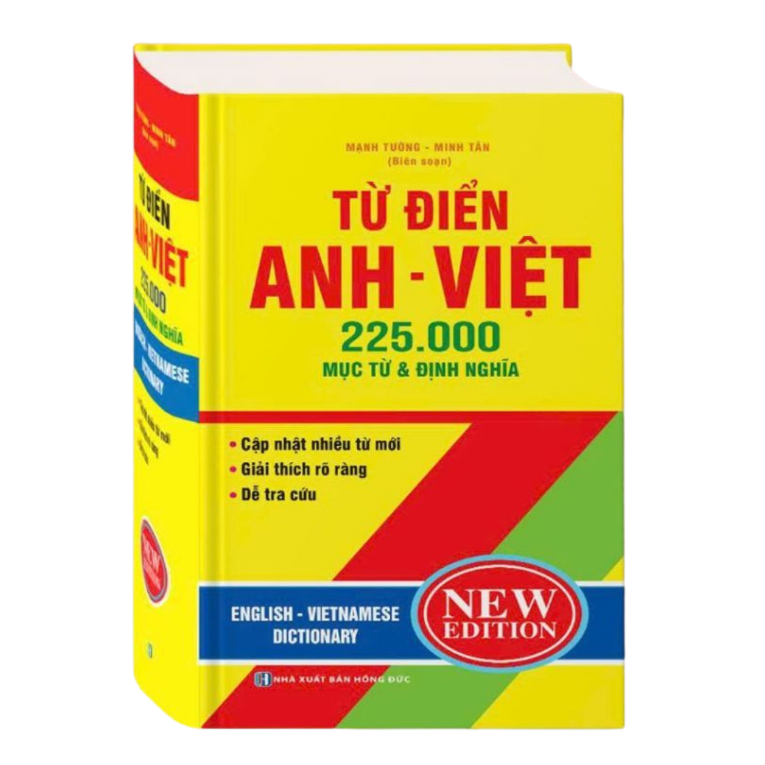 Sách - Từ điển Anh Việt 225.000 mục từ & định nghĩa  -  BÌA CỨNG̣
